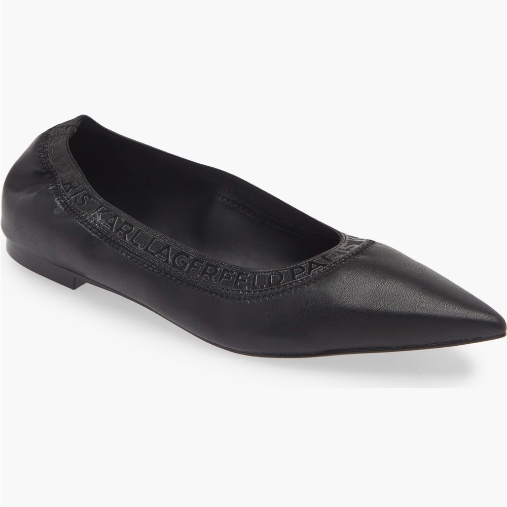 Karl Lagerfeld Paris Pointed Flats